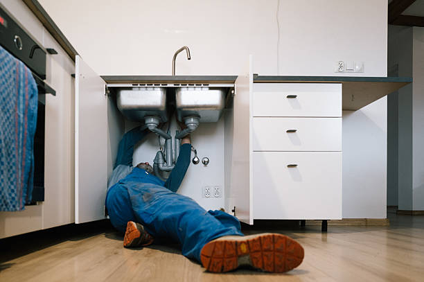 Professional Drain Cleaning technician working in West Mineral, KS